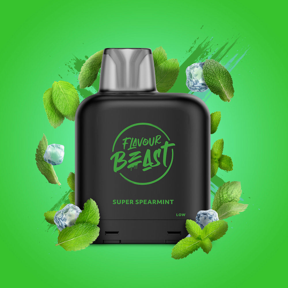 Level X Flavour Beast Iced Pod 14mL Super Spearmint 7000 Puffs 20mg