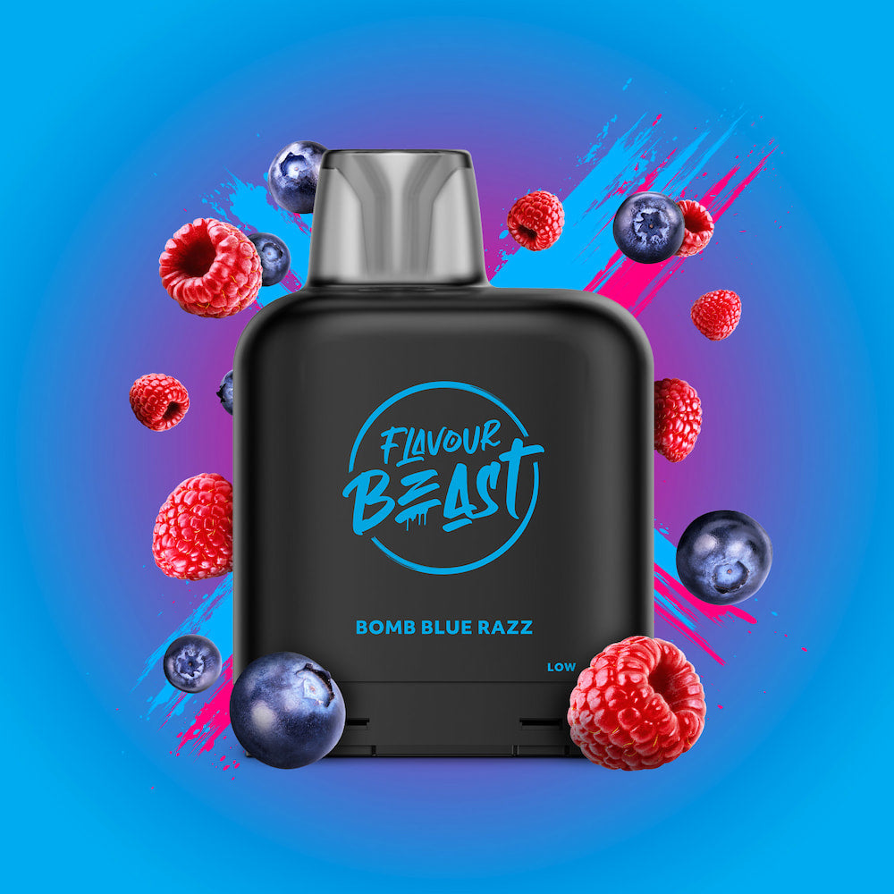 Level X Flavour Beast Pod 14mL Bomb Blue Razz 7000 Puffs 20mg