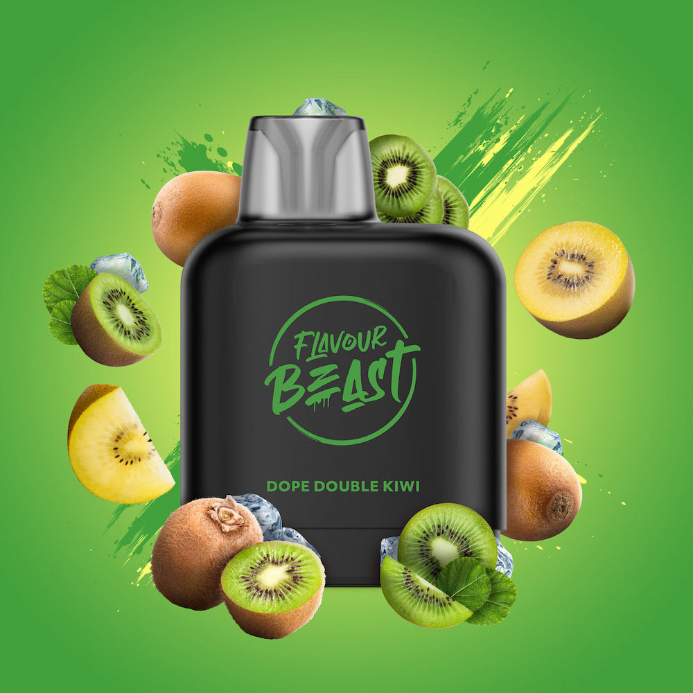 Level X Flavour Beast Pod 14mL Dope Double Kiwi 7000 Puffs 20mg