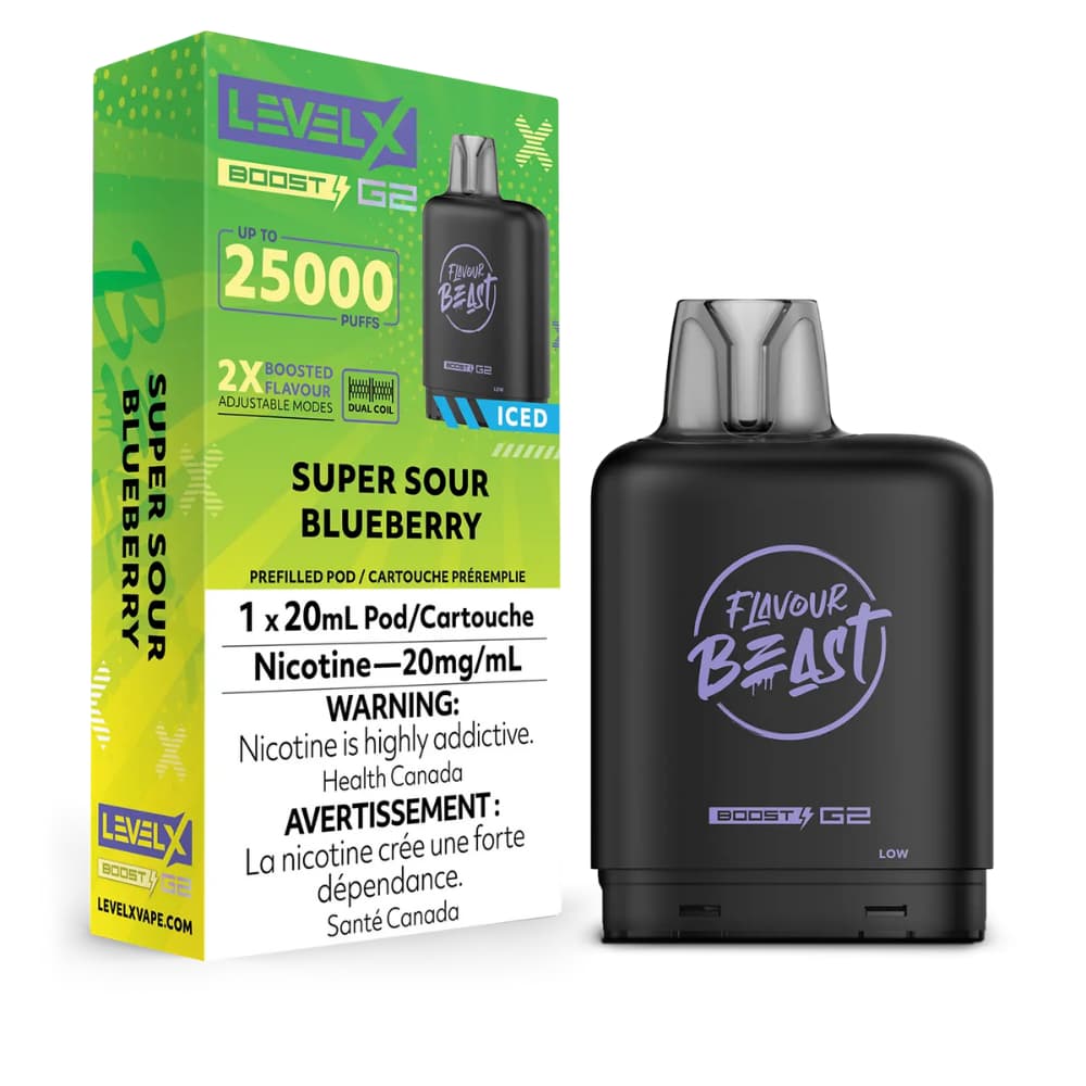 Level X Boost Flavour Beast 20mL Super Sour Blueberry