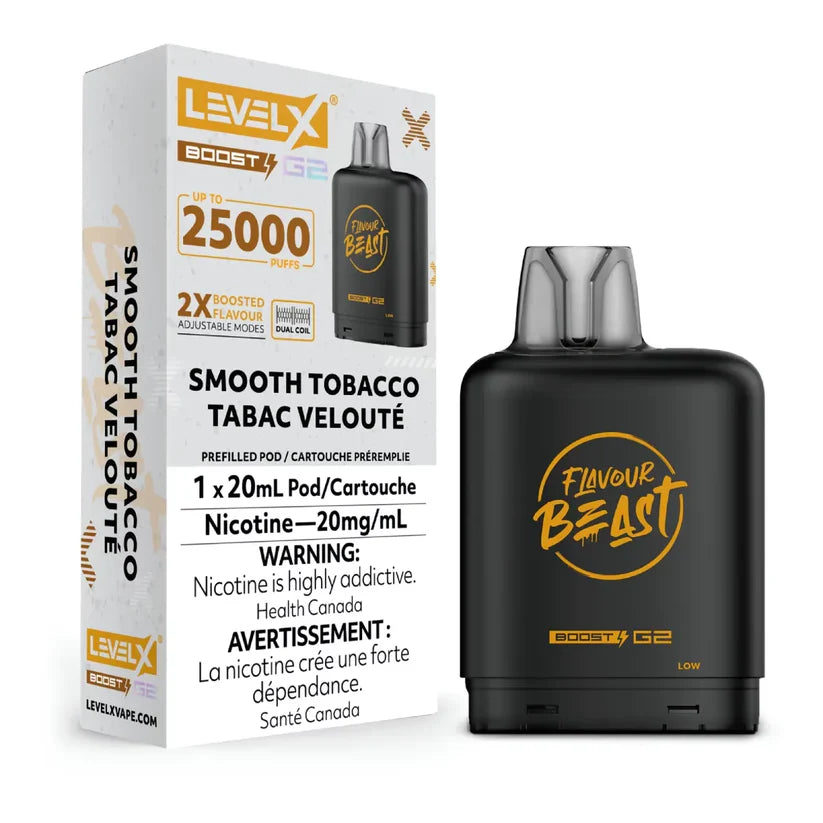 Level X Flavour Beast Unleashed Boost G2 - Smooth Tobacco