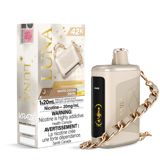 Kraze Luna 42K Puffs - White Cocoa Swirl