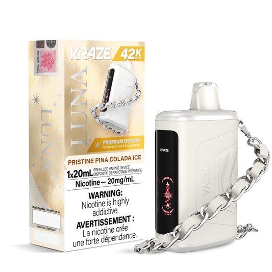 Kraze Luna 42K Puffs - Pristine Pina Colada Ice