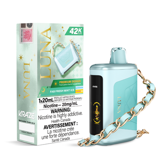 Kraze Luna 42K Puffs - Fab Fresh Mint Ice