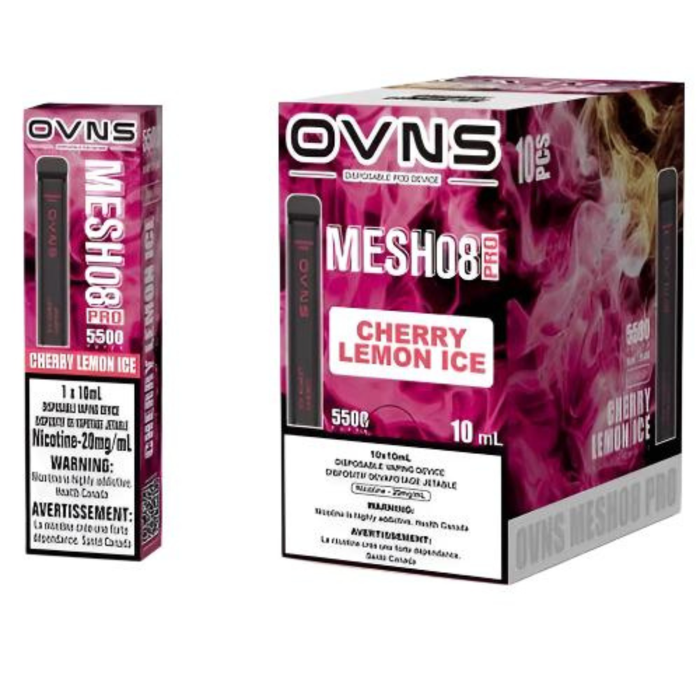 OVNS MESH08 PRO Cherry Lemon Ice 10mL 20mg 5500 Puffs