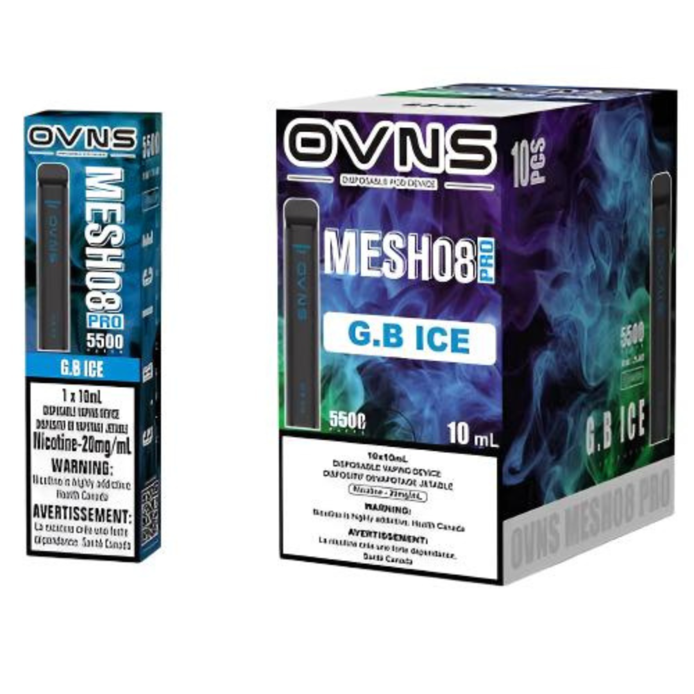 OVNS MESH08 PRO G.B. Ice 10mL 20mg 5500 Puffs