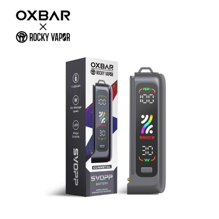 OXBAR Rocky Vapor SVOPP 1100mAh Battery - Gunmetal