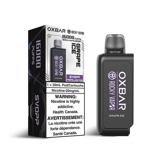 OXBAR Rocky Vapor SVOPP  Grape ice 16000 Puff Pods