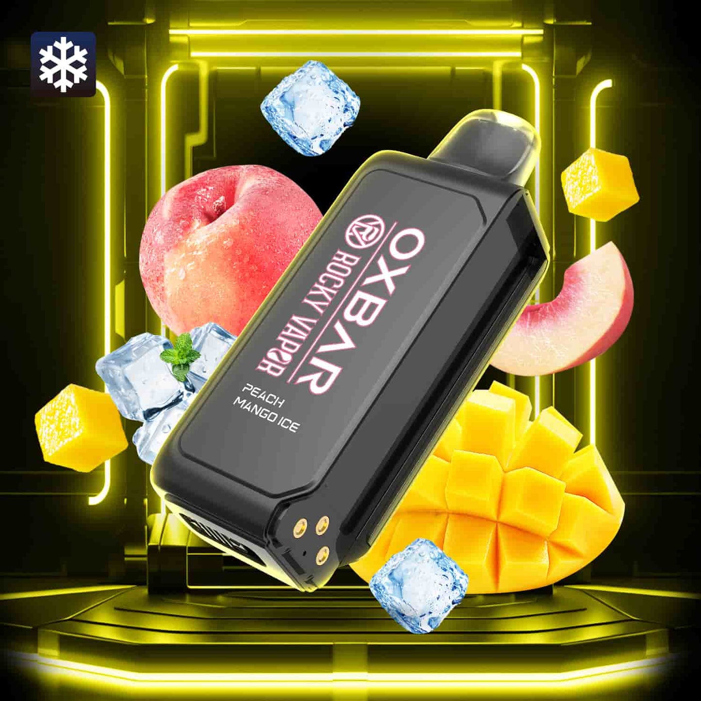 OXBAR Rocky Vapor SVOPP Peach Mango Ice vape flavour