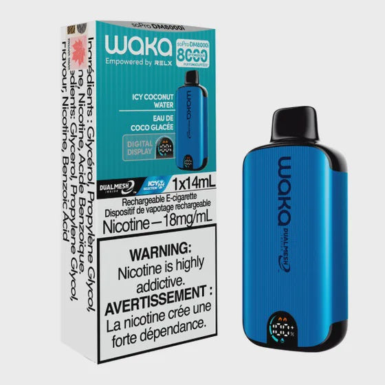 Relx WAKA SoPro DM8000i Disposable Icy Coconut Water 8000 Puffs 20mg