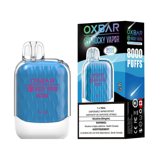 Rocky Vapor Oxbar G8000 G B Disposable 8000 Puffs 20mg