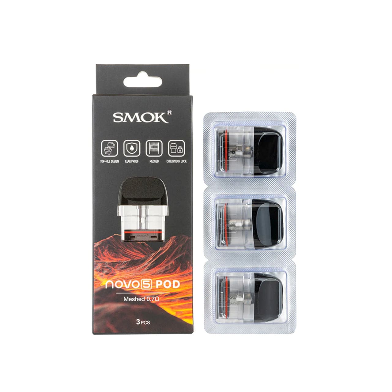 SMOK Novo 5 Replacement Pods Mesh 0.7 ohm 3 pcs