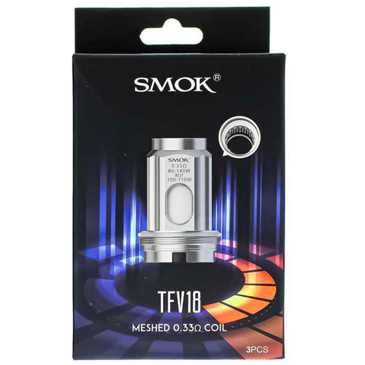 SMOK TFV18 Replacement Coils Meshed 0.33Ω (3 Pack)