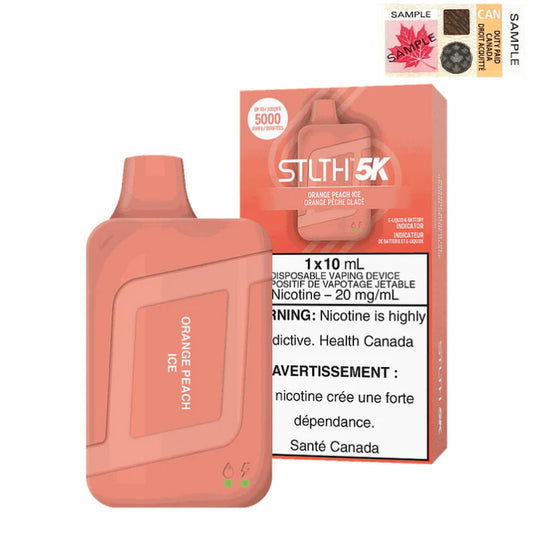 STLTH 5K Orange Peach Ice 10mL 5000 Puffs 20mg