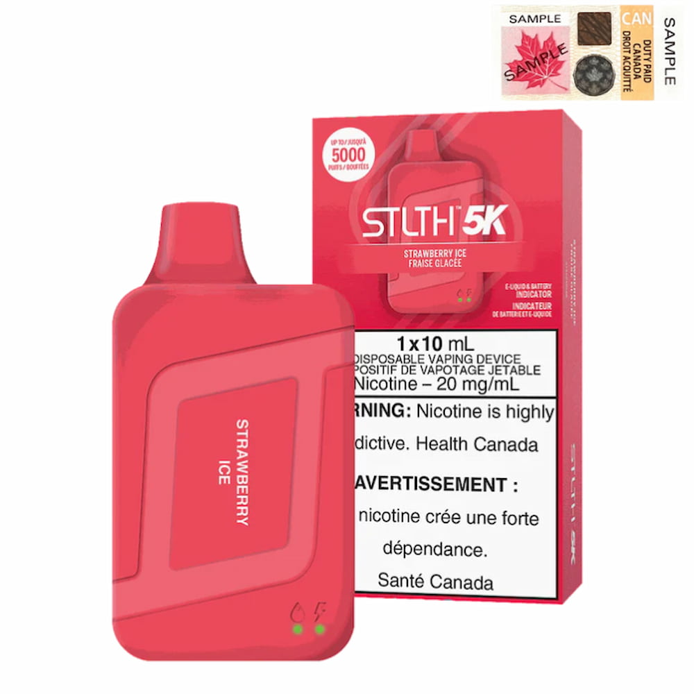 STLTH 5K Strawberry Ice 10mL 5000 Puffs 20mg