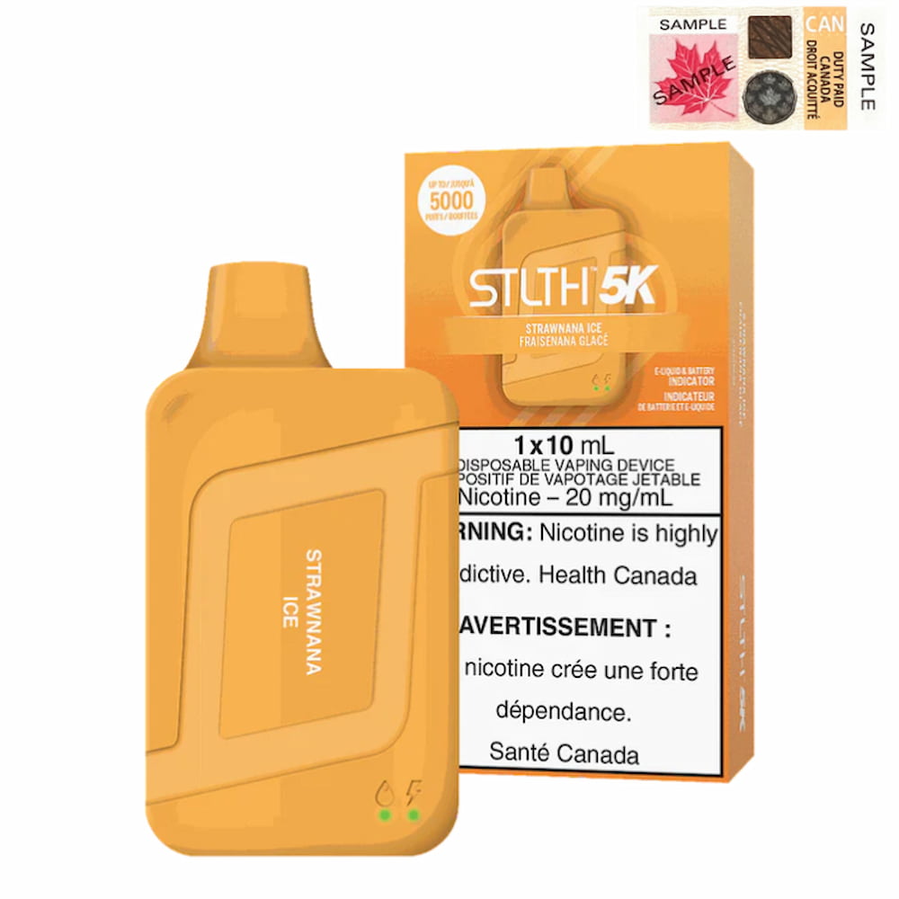 STLTH 5K Strawnana Ice 10mL 5000 Puffs 20mg