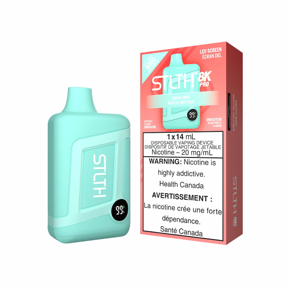 STLTH Box Pro 8K Disposable Arctic Mint 14mL 8000 Puffs 20mg