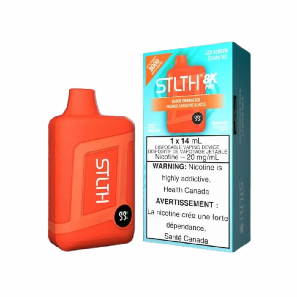 STLTH Box Pro 8K Disposable Blood Orange Ice 14mL 8000 Puffs 20mg