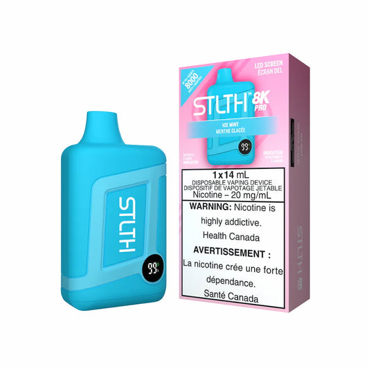 STLTH Box Pro 8K Disposable Ice Mint 14mL 8000 Puffs 20mg