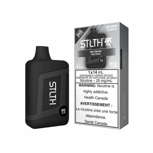 STLTH Box Pro 8K Disposable Rich Tobacco 14mL 8000 Puffs 20mg