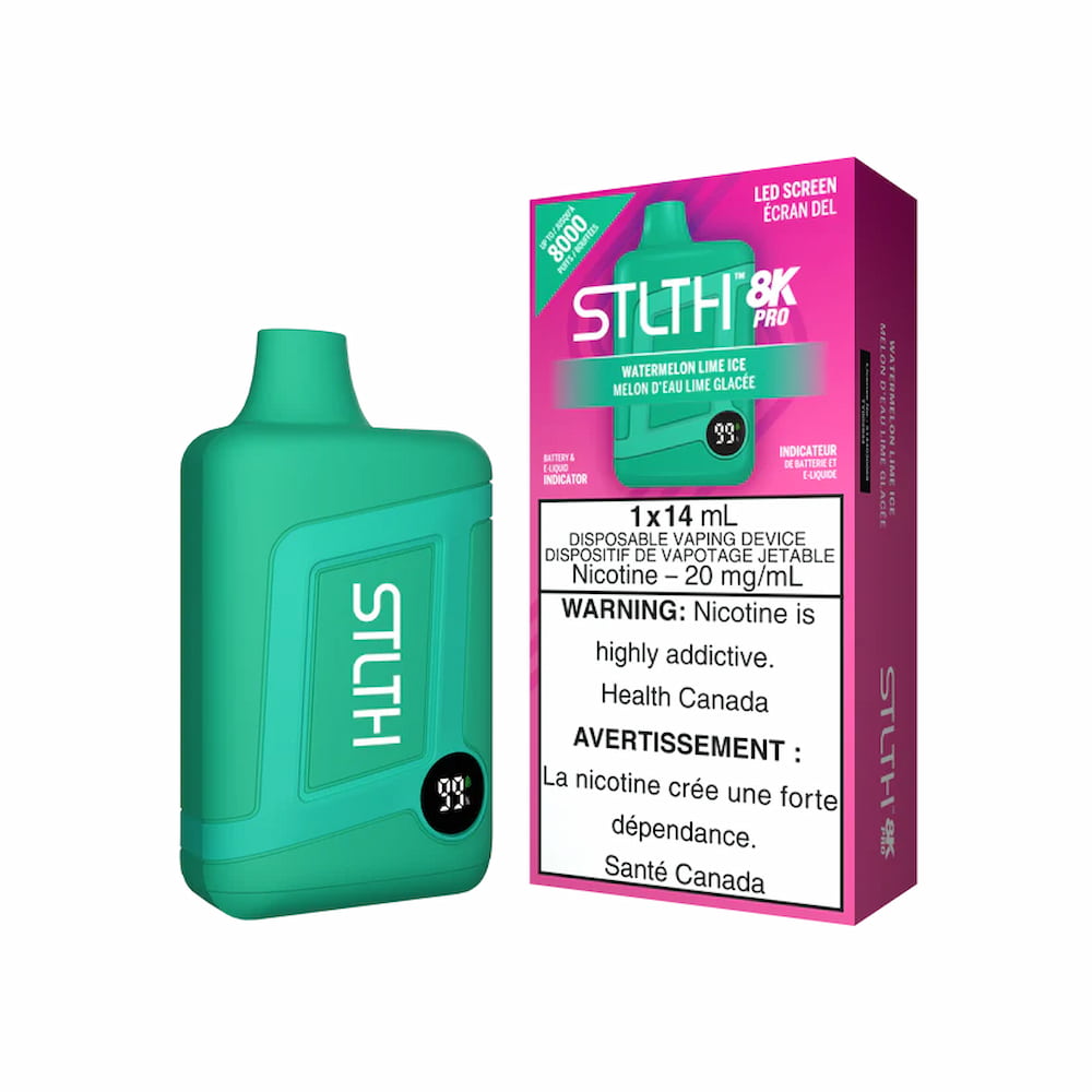 STLTH Box Pro 8K Disposable Watermelon Lime Ice 14mL 8000 Puffs 20mg