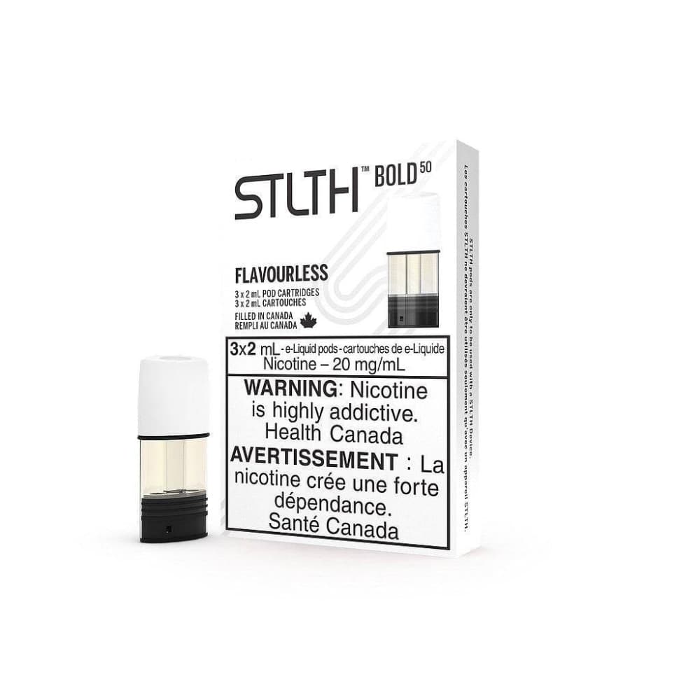 STLTH Flavourless Bold 50 Vape pod Flavour