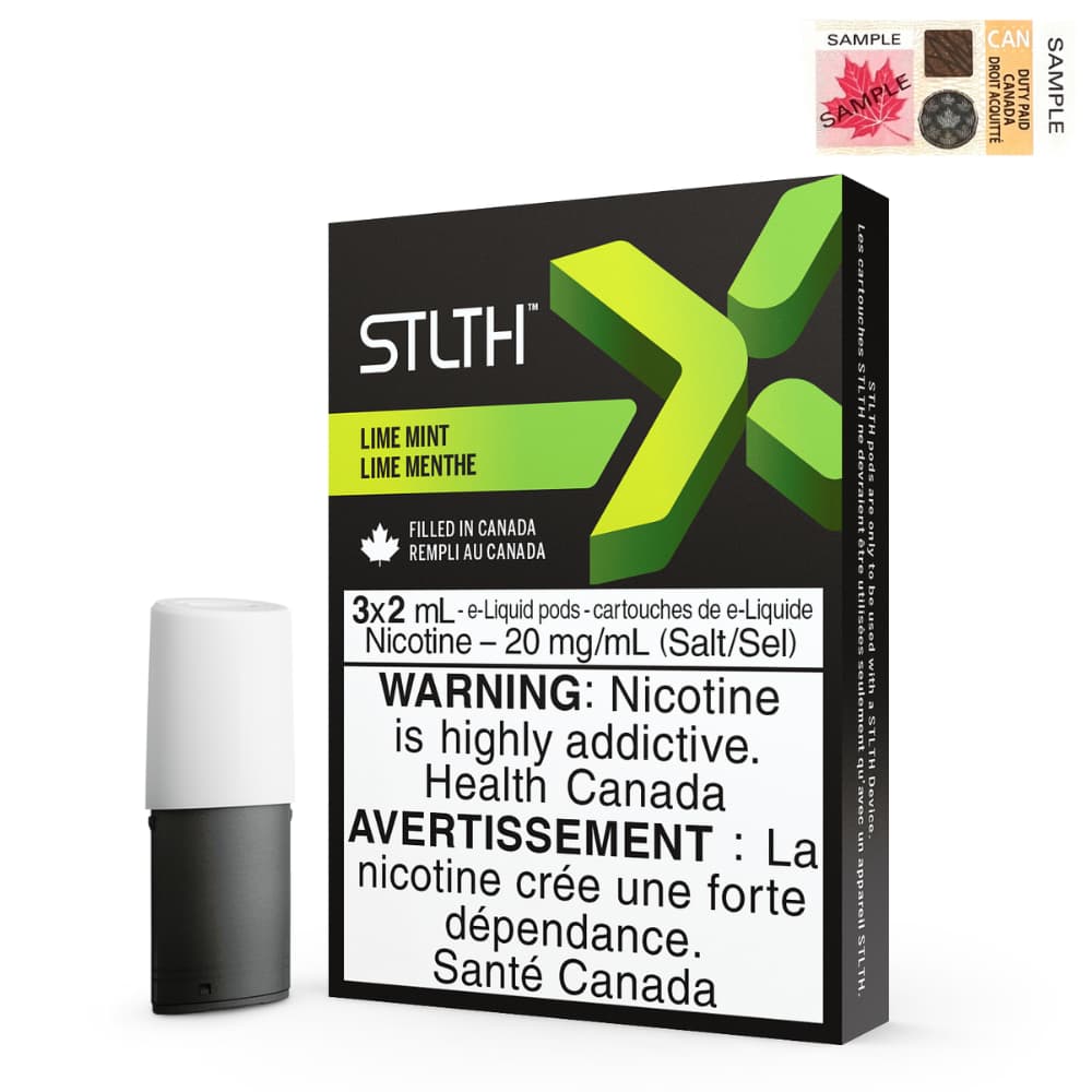 STLTH X Lime Mint 3 x 2mL Pods