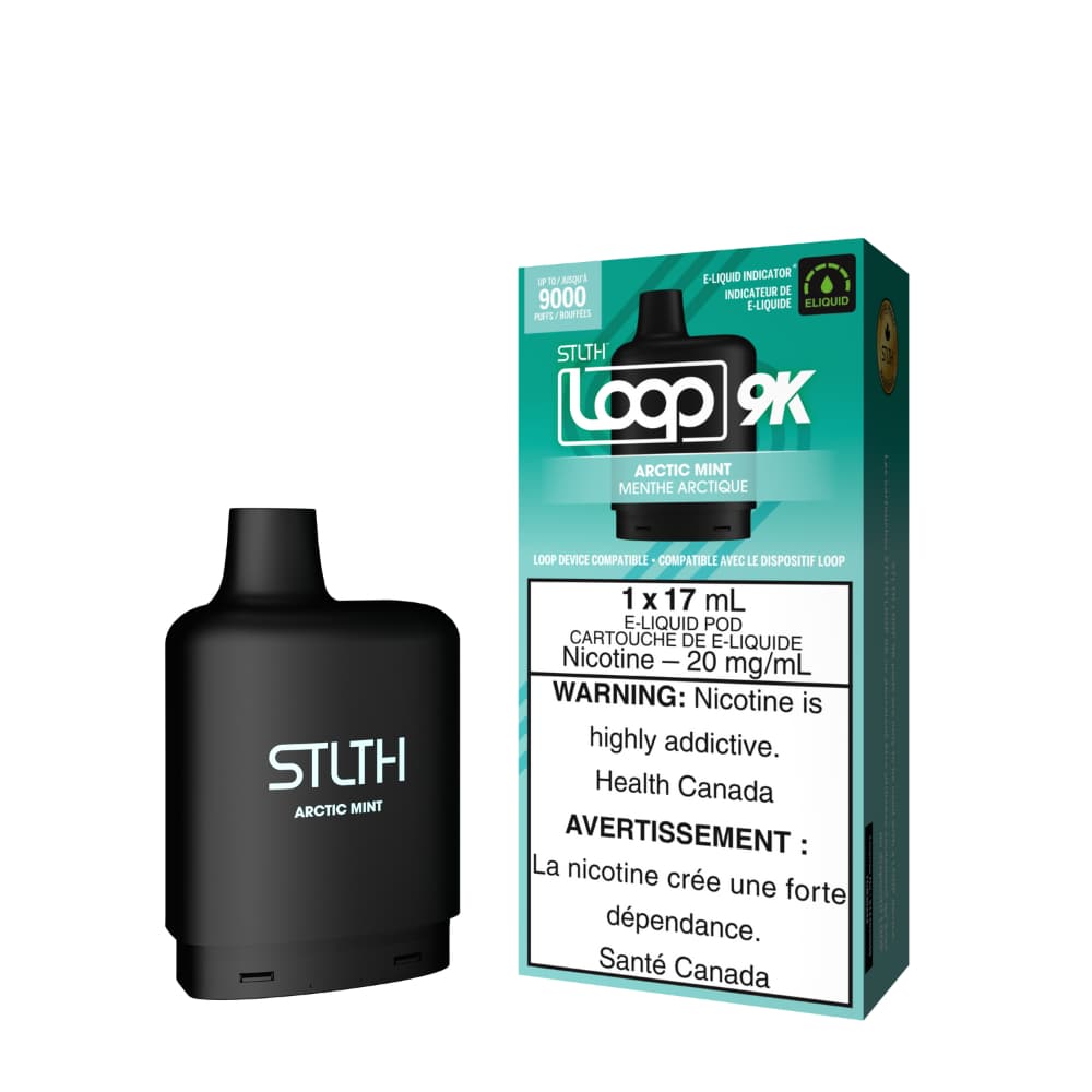 Stlth Loop 9k Pod Arctic Mint vape flavour 