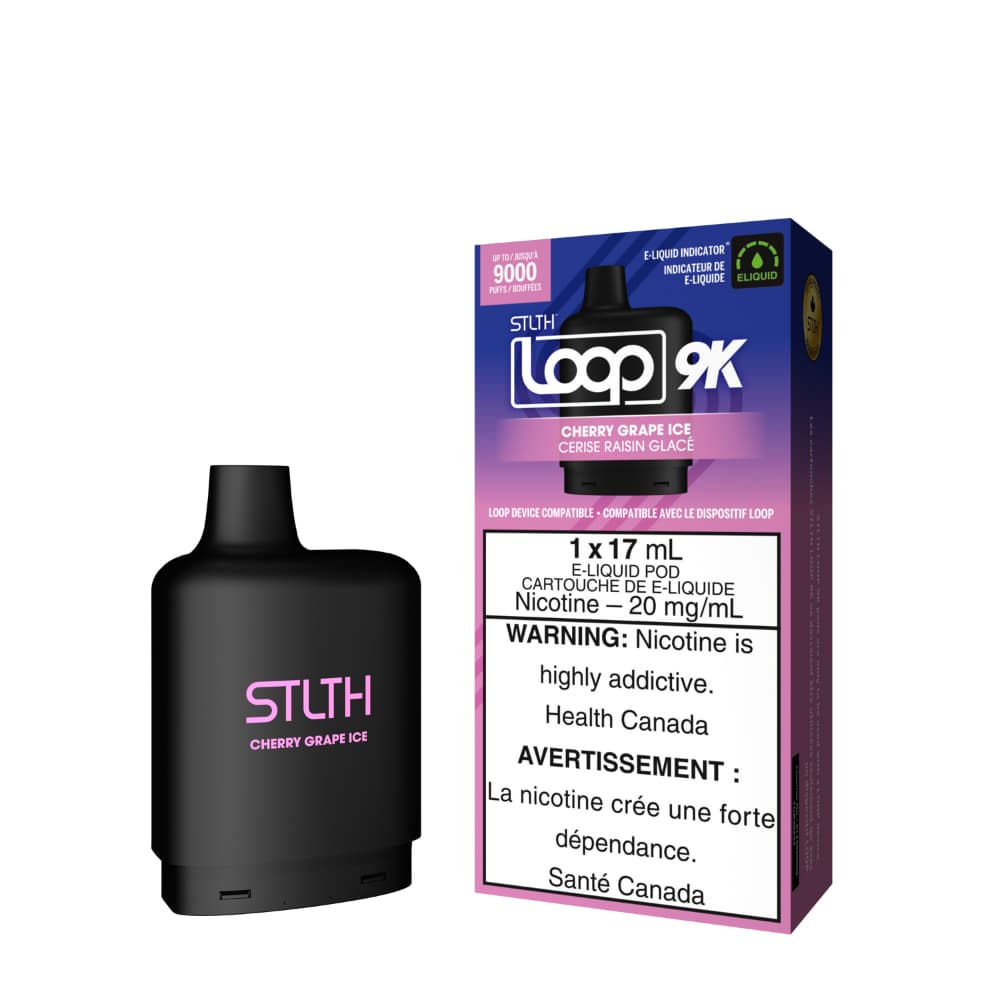 Stlth Loop 9k Pod Cherry Grape Ice 17mL 20mg