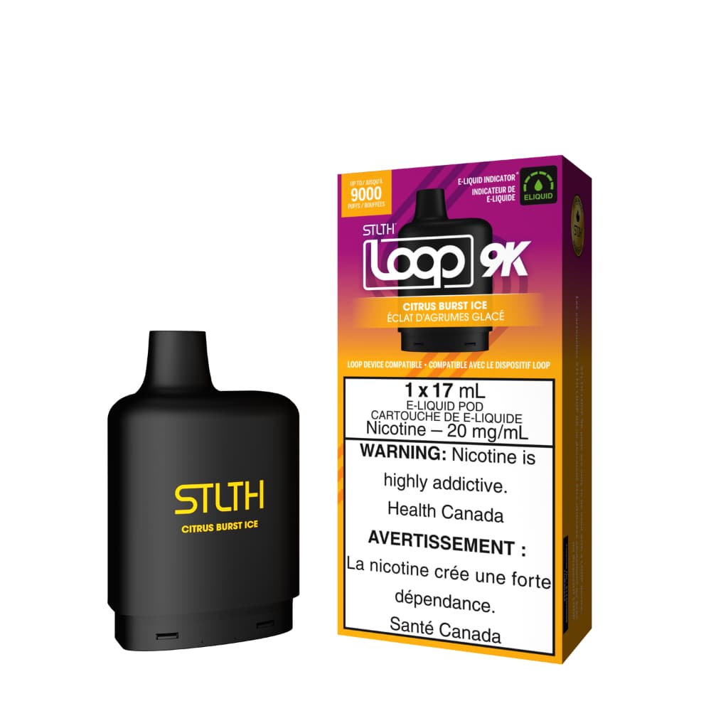 Stlth Loop 9k Pod Citrus Burst Ice 17mL 20mg