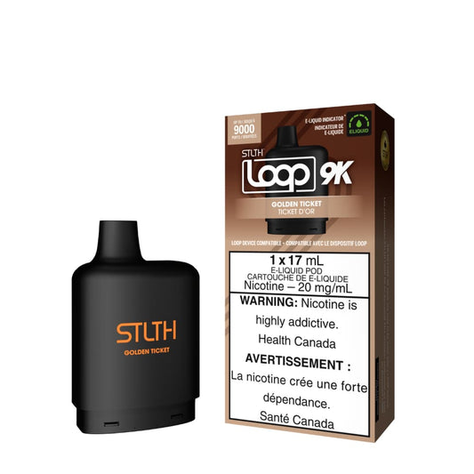 Stlth Loop 9k Pod Golden Ticket 17mL 20mg