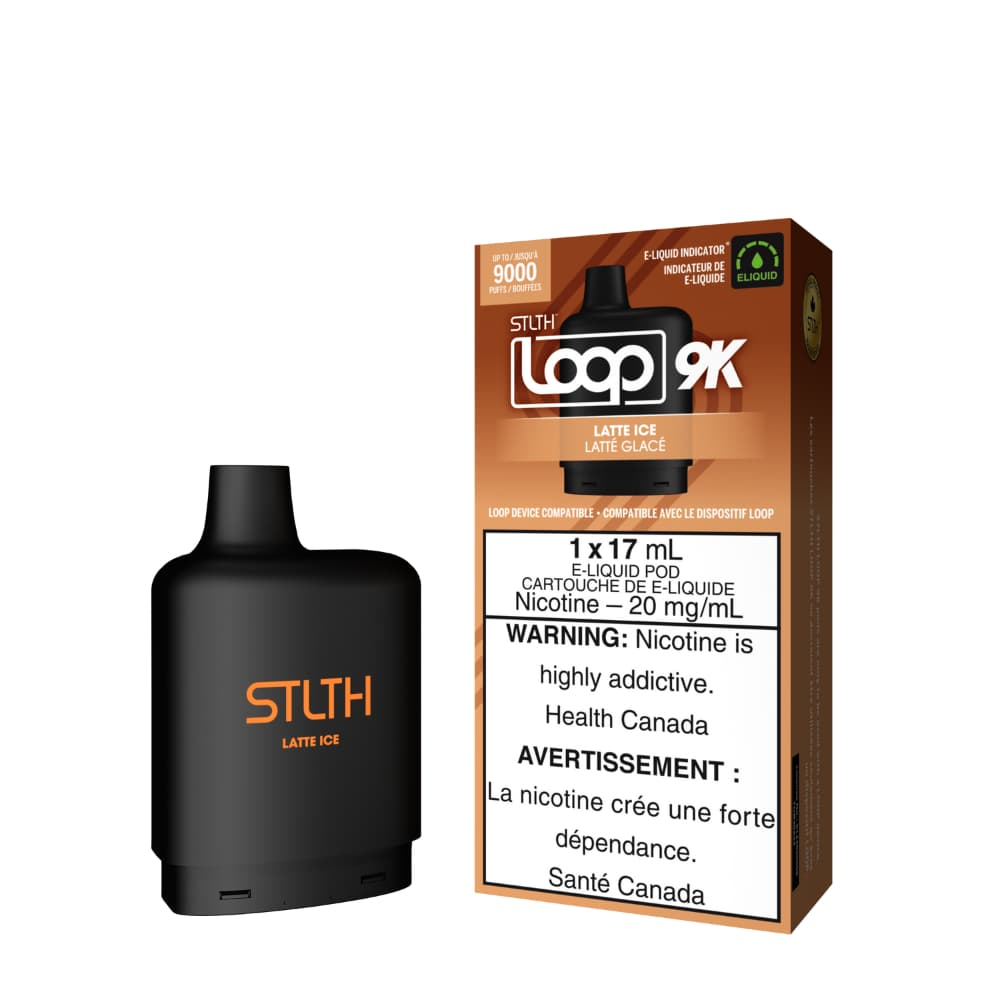 Stlth Loop 9k Pod Latte Ice 17mL 20mg