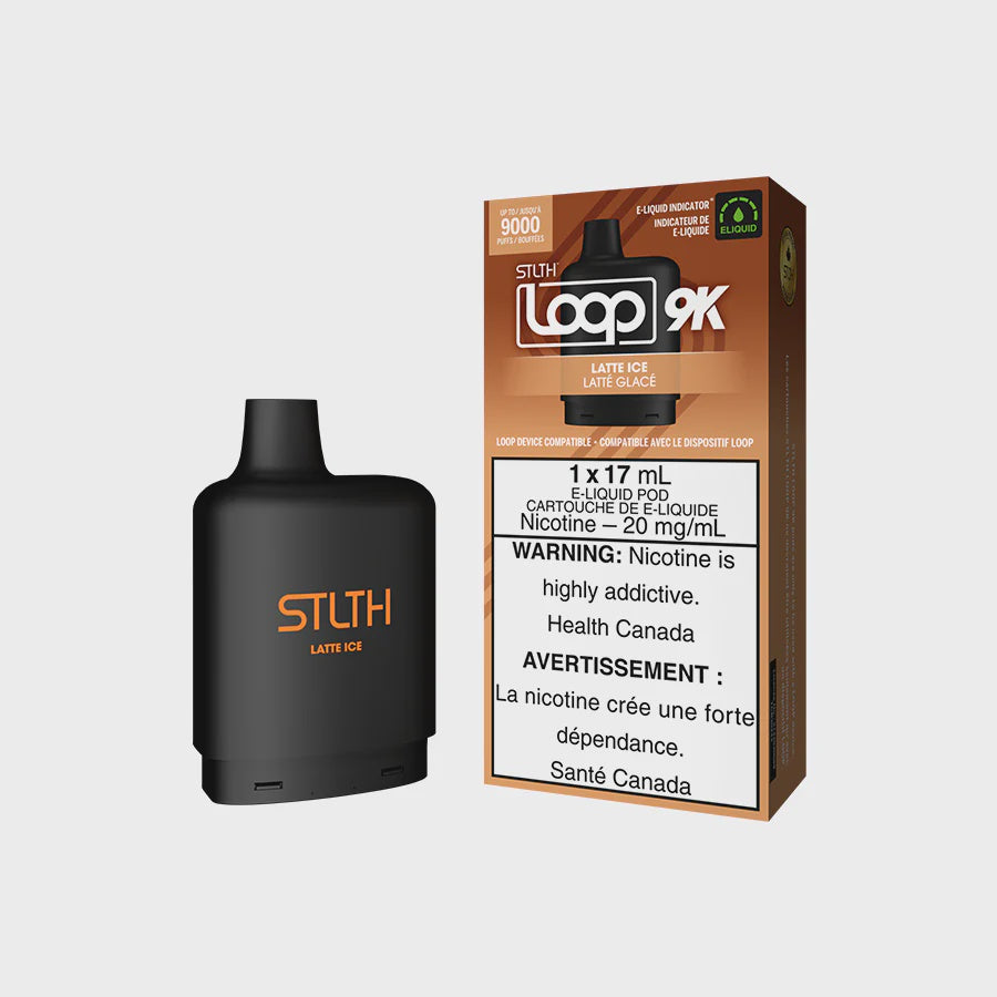 Stlth Loop 9k Pod Latte Ice 17mL 20mg