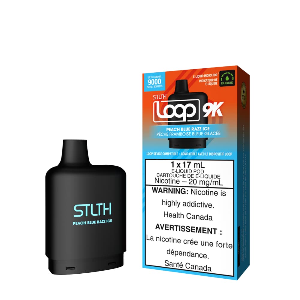 Stlth Loop 9k Pod Peach Blue Razz Ice 17mL 20mg canada