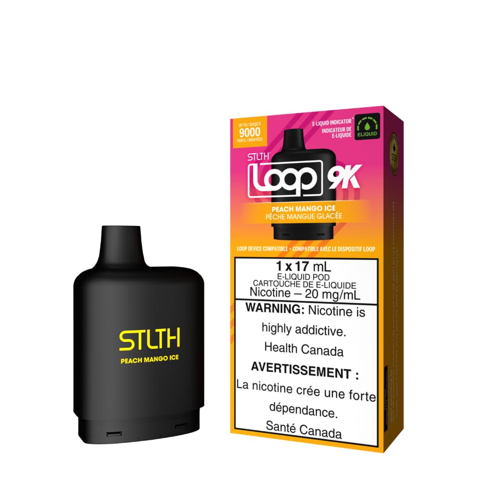 Stlth Loop 9k Pod Peach Mango Ice 17mL 20mg