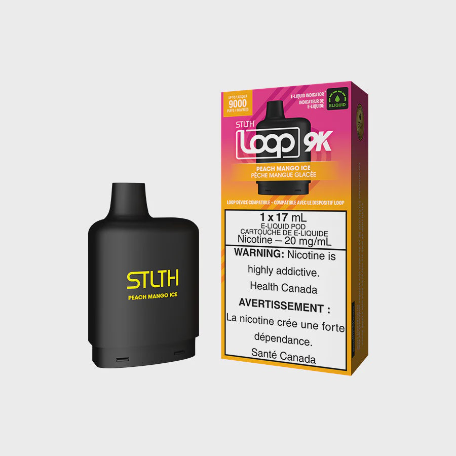 Stlth Loop 9k Pod Peach Mango Ice 17mL 20mg