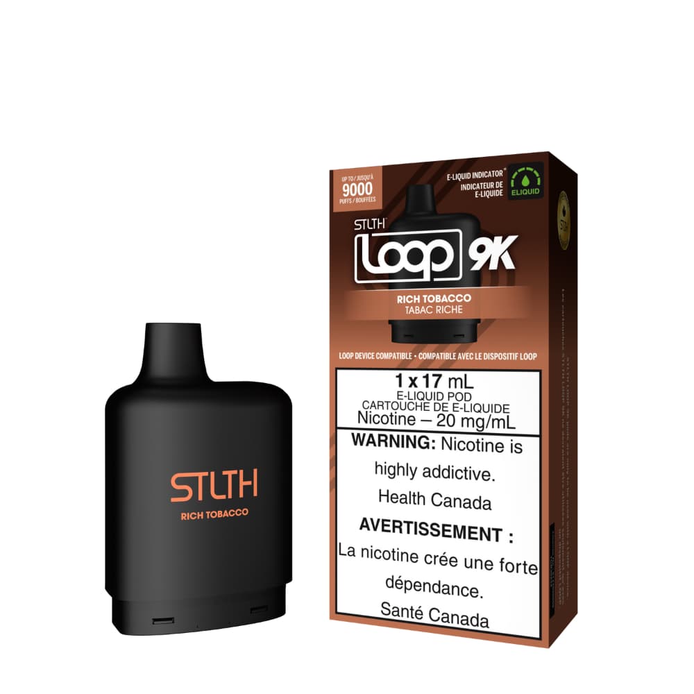 Stlth Loop 9k Pod Rich Tobacco 17mL 20mg