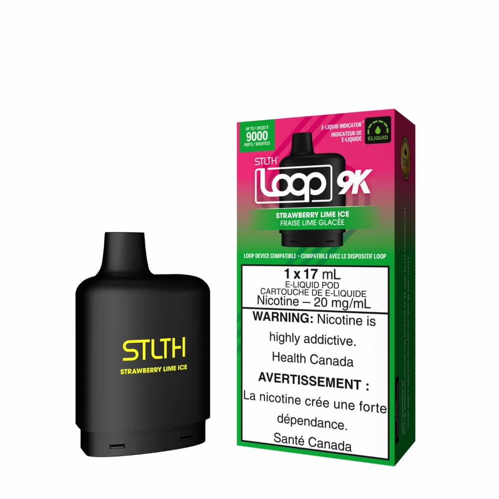 Stlth Loop 9k Pod Straw Nana 17mL 20mg