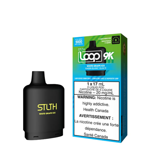 Stlth Loop 9k Pod White Grape Ice 17mL 20mg