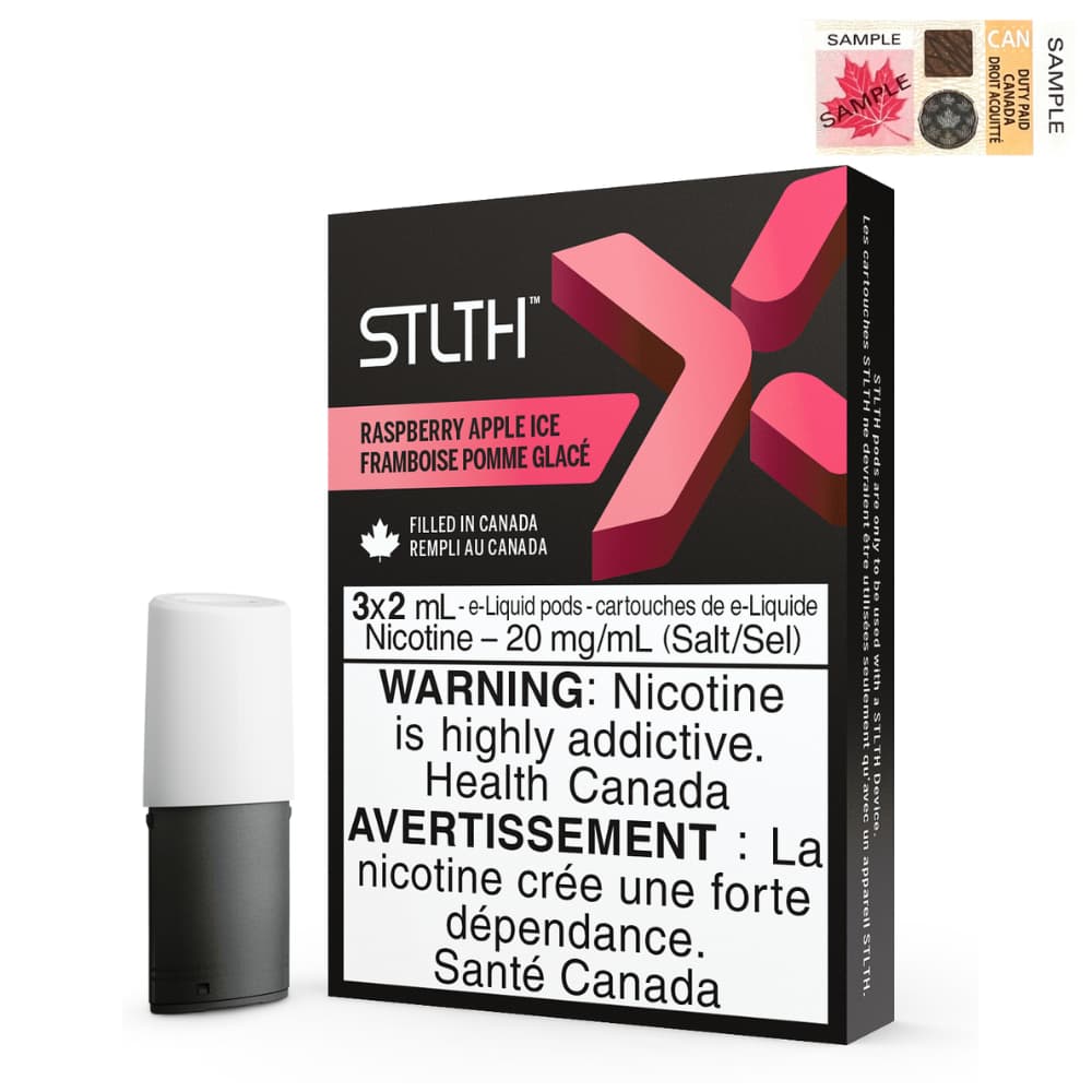 STLTH Raspberry Apple Ice 3 x 2mL Pods