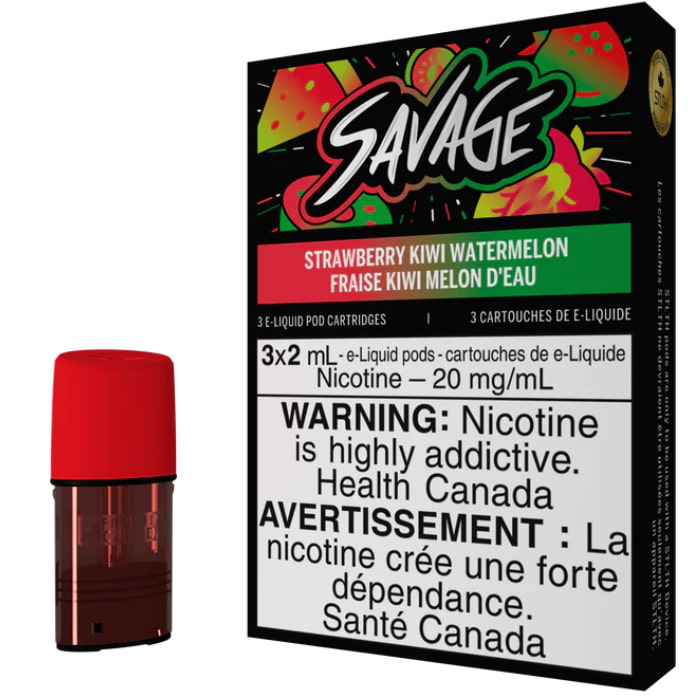 STLTH Savage Strawberry Kiwi Watermelon 3 x 2mL Pods