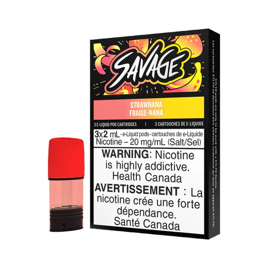 STLTH Savage Strawnana 3 x 2mL Pods