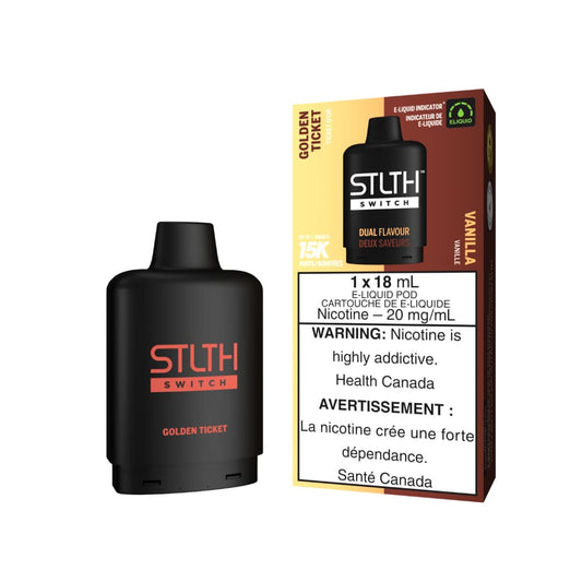 Stlth Switch Golden Ticket | Vanilla 15000 20mg 18mL