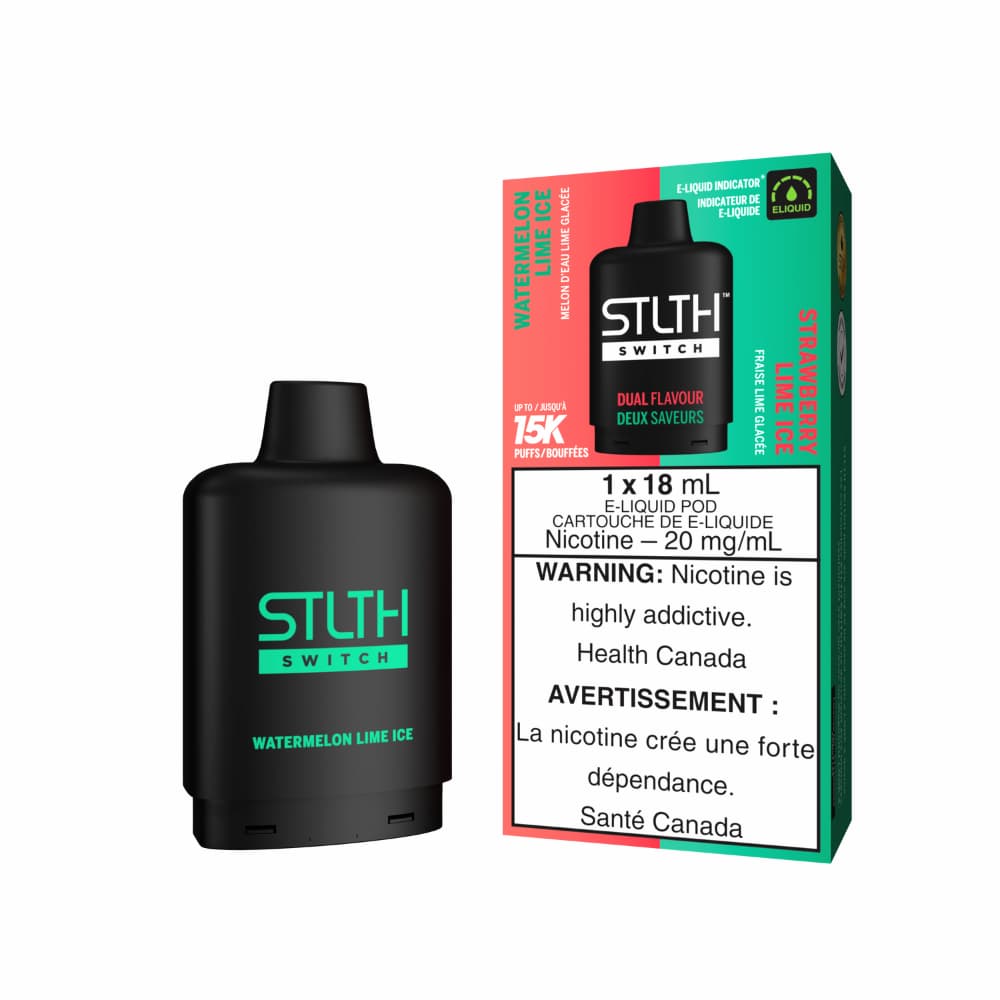 Stlth Switch Watermelon Lime Ice | Strawberry Lime Ice 15000 20mg 18mL