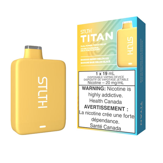 STLTH Titan Disposable Banana Berry Melon Ice 10000 Puffs 20mg