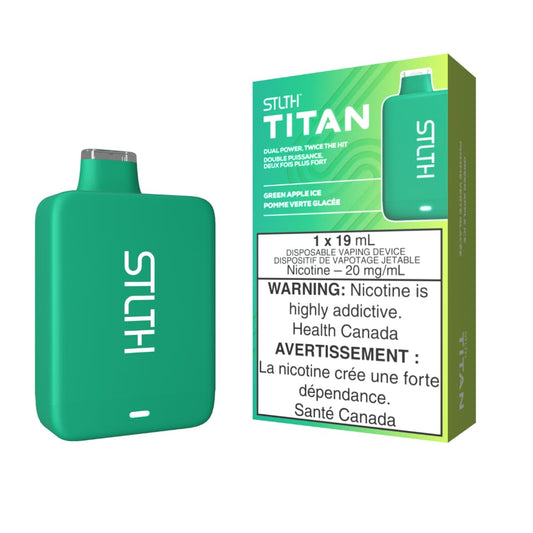 STLTH Titan Disposable Green Apple Ice 10000 Puffs 20mg