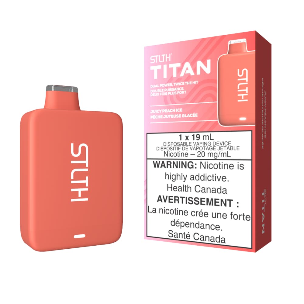 STLTH Titan Disposable Juicy Peach Ice 10000 Puffs 20mg