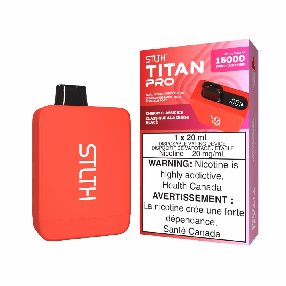 STLTH TITAN PRO Cherry Classic Ice 15000 Puffs 20mg