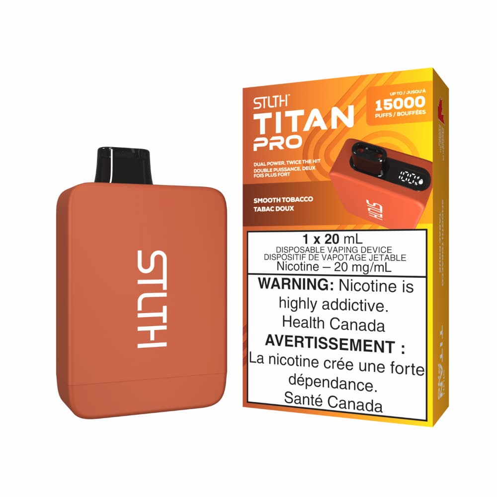 STLTH TITAN PRO Smooth Tobacco 15000 Puffs 20mg