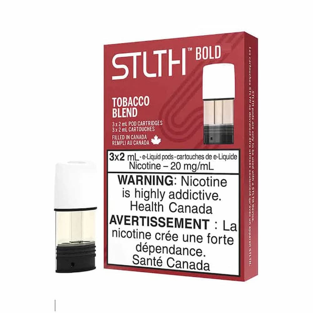 STLTH Tobacco Blend Bold vape flavour compatible with STLH device and CLX 